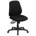 Flash Furniture BT-90297S-GG Swivel Office Chair w/ Mid Back - Black Polyester Upholstery