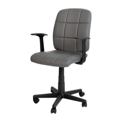 Flash Furniture GO-1691-1-GY-A-GG Swivel Task Chair w/ Mid Back - Gray Vinyl Upholstery