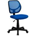 Flash Furniture WA-3074-BL-GG Swivel Task/Computer Chair w/ Low Back - Blue Mesh Back & Seat