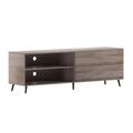 Flash Furniture ZG-028-WAL-GG 60" TV Stand w/ Storage, Walnut, Brown