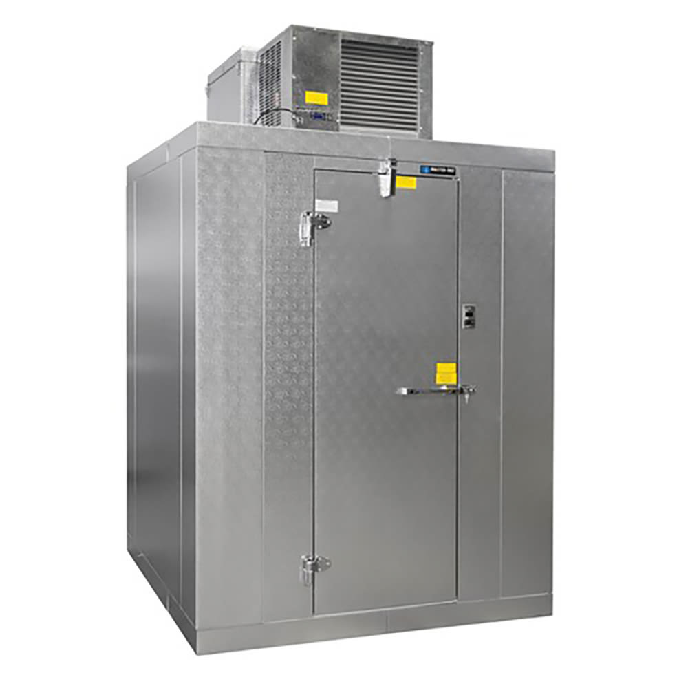Master-Bilt QODF77612-C LH 6' x 12' Outdoor Walk-In Freezer w/ Top-Mounted Compressor - Floor