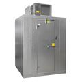 Master-Bilt QSB7746-C Indoor Walk-In Cooler w/ Left Hinge - Top Mount Compressor, 4' x 6' x 7' 7"H, Floor