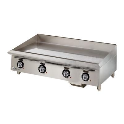 Star 748TA 240V 48" Electric Commercial Griddle w/ Thermostatic Controls - 1" Steel Plate, 240v/1ph, Stainless Steel