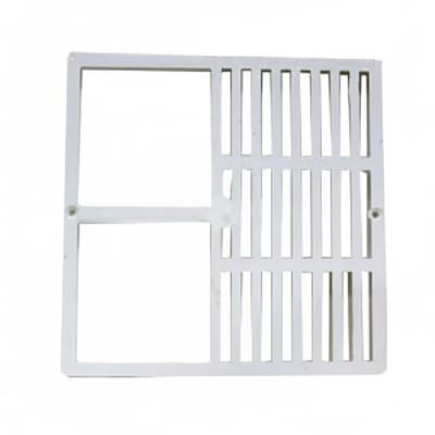 Canplas 394709C Half Grate, Light Weight, Durable, Corrosion & Chip Resistant, 9x9, White