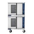 Duke 613-G2V Double Full Size Liquid Propane Gas Commercial Convection Oven - 40, 000 BTU, Standard Depth, Stainless Steel, Gas Type: LP