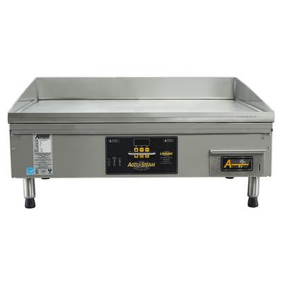 AccuTemp EGF2083A2450-T1 24" Electric Commercial Griddle w/ Thermostatic Controls - 3/16" Steel Plate, 208v/3ph, Digital Thermostat, Stainless Steel