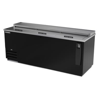 Beverage-Air DW79HC-B 80" Forced Air Bottle Cooler - Holds (253) 12 oz Bottles, 115v, Adjustable Dividers, Black