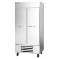 Beverage Air HBR35HC-1 Horizon Series 39 1/2" 2 Section Reach In Refrigerator - (2) Left/Right Hinge Solid Doors, 115v, Silver