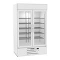 Beverage Air MMF44HC-1-W MarketMax 47" 2 Section Display Freezer w/ Swing Doors - Bottom Mount Compressor, White, 115v