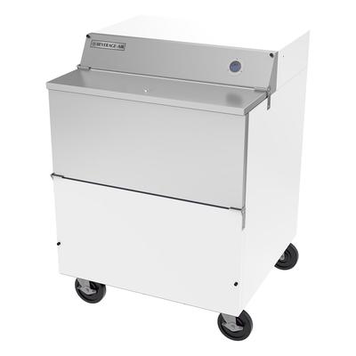 Beverage-Air SMF34HC-1-W-02 Milk Cooler w/ Top Access - (512) Half Pint Carton Capacity, 115v, Stainless Steel Interior, White Exterior