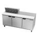 Beverage Air SPE72HC-08 72" Sandwich/Salad Prep Table w/ Refrigerated Base, 115v, Stainless Steel