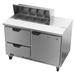 Beverage Air SPED48HC-08-2 48" Sandwich/Salad Prep Table w/ Refrigerated Base, 115v, Stainless Steel
