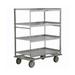 Lakeside 583 Queen Mary Cart - 4 Levels, 1000 lb. Capacity, Stainless, Raised Edges, Stainless Steel