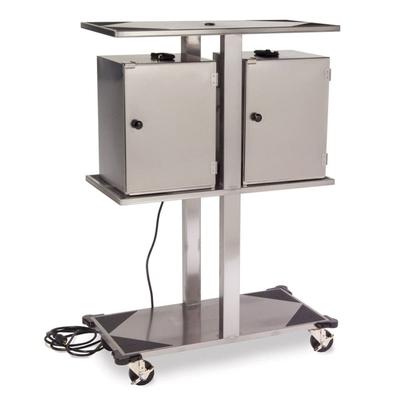 Lakeside 693 Ambient Meal Delivery Cart, Holds 6 Boxes, Stainless Steel