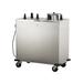 Lakeside E6211 46 1/2" Heated Mobile Dish Dispenser w/ (2) Columns - Stainless, 120v, Silver