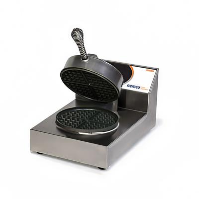 Nemco 7020A Single Classic Belgian Commercial Waffle Maker w/ Removable Cast Aluminum Grids, 980W, 20 Waffles Per Hr., 7" Grids, 120 V
