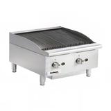 Cecilware Pro CCP24 24" Countertop Gas Charbroiler w/ Cast Iron Grates, (2) Burner, Stainless Steel, Gas Type: Convertible