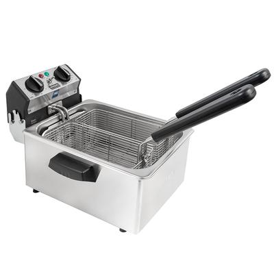 Waring WDF75RC Countertop Commercial Electric Fryer - (1) 8 1/2 lb Vat, 120v, 1800 Watts, Stainless Steel