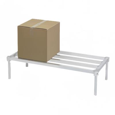 Channel ADE2036KD 36" Stationary Dunnage Rack w/ 2200 lb Capacity, Aluminum, Tubular Aluminum, Silver