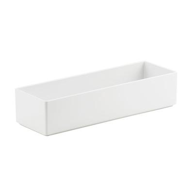 Cal-Mil 1396-15M Cater Choice Box - 5x15x3", Melamine, White, 5" x 15" x 3"