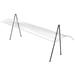 Cal-Mil 1458-48 Essential Rectangular Sneezeguard w/ 2 Wire Leg, 48"W x 17-1/4"D x 19"H, 48" Length, Clear