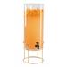 Cal-Mil 22005-3INF-46 3 gal Beverage Dispenser w/ Infuser - Plastic Container, Brass Base, Clear