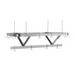 Advance Tabco SC-84 84" Ceiling-Mount Pot Rack w/ (18) Double Hooks, Steel, Stainless Steel