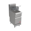 Bakemax BAKEG50 Commercial Gas Fryer - (1) 50 lb Vat, Floor Model, Natural Gas, Stainless Steel, Gas Type: NG