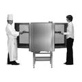 Blodgett BCT-61E-PT Half Size Pass Thru Combi Oven - Boiler Based, 208v/3ph, Stainless Steel