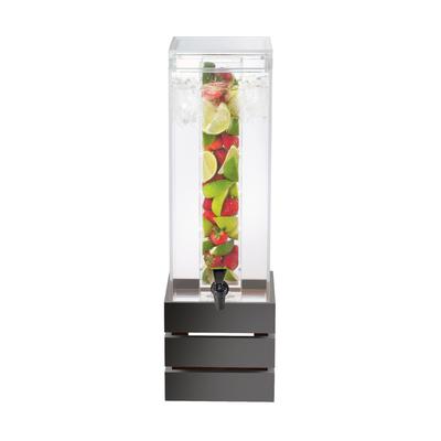 Cal-Mil 3301-3INF-96 3 gal Beverage Dispenser w/ Infuser - Plastic Container, Midnight Base, Spigot, Midnight Bamboo, Black
