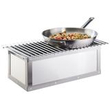 Cal-Mil 3391-55 Urban Chafer Grill w/ Fuel Holder - 22" x 7 1/2", Stainless, Stainless Steel