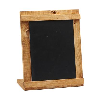 Cal-Mil 3489-811-99 Madera Tabletop Chalkboard - 8.5"W x 11"H, Reclaimed Wood Frame, Brown