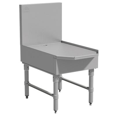 Advance Tabco PRFD-18 18" Prestige Frozen Drink Machine Stand w/ Beveled Front, Holds 1 Unit, Stainless Steel