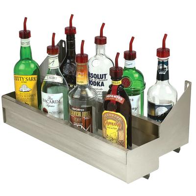 Advance Tabco SRKD-18 18" Double Tier Bottle Rack w/ Keyhole, Stainless Steel