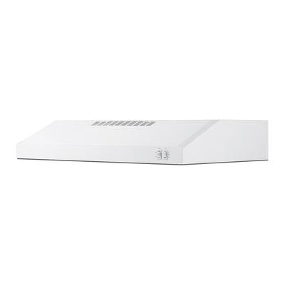 Summit HC30WW 30"W Under Cabinet Convertible Range Hood with Two-speed Fan - Steel, White, 115v