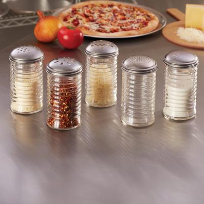 American Metalcraft BEE316 Sugar Shaker w/ 12 oz Capacity, Glass/Stainless, Stainless Steel