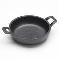 American Metalcraft CIPR5125 8 1/2 oz Round Cast Iron Casserole Dish, Black