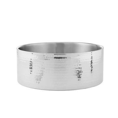 American Metalcraft DWBH12 12" Round Bowl w/ 220 oz Capacity, Hammered, Stainless, Stainless Steel