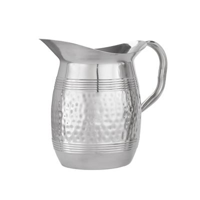 American Metalcraft HMWP97 100 oz Stainless Steel Pitcher w/ Hammered Finish, Silver