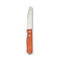 American Metalcraft KNF3 10" Rounded Tip Steak Knife w/ Handle, Hardwood, Stainless Steel