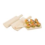 American Metalcraft MSB3 18 x 6 1/2" Serving Board, Solid, Maple, Maple Wood, Rectangle, Beige