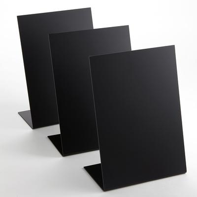 American Metalcraft TBABLA5 Tabletop Chalkboard - 5 7/8"L x 3"W x 8 1/4"H, Black, Stand-Alone