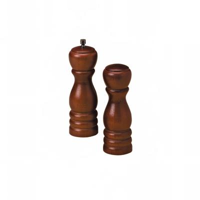 American Metalcraft WPMS62 6"H Salt & Pepper Mill Set - Wood, Mahogany, Brown