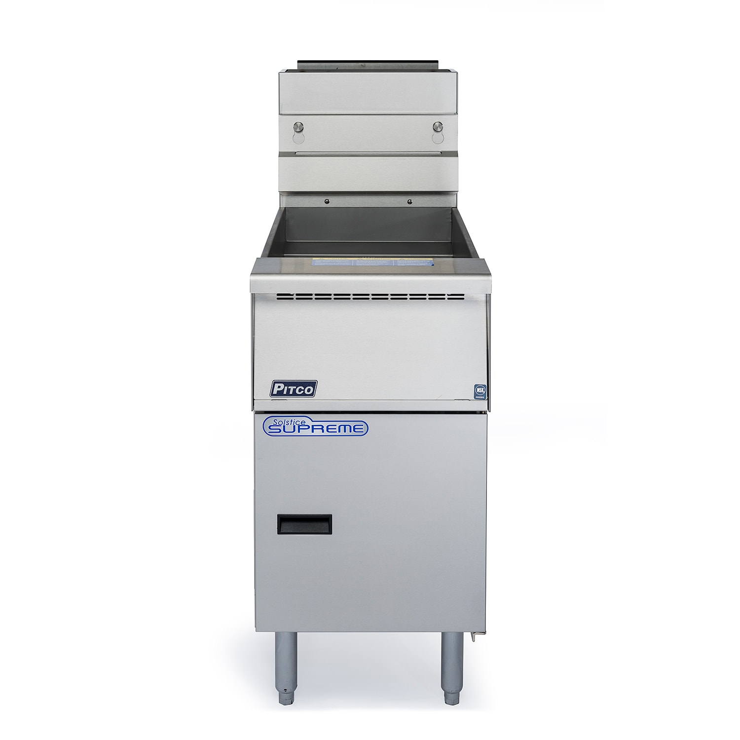 Pitco SSH55R-1FD NG Commercial Gas Fryer - 50 lb Vat, Floor Model, NG, Stainless Steel, Gas Type: NG