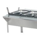 Vollrath 38095 76" Customer Side Plate Rest - 76" x 8" x 1", Stainless, Silver