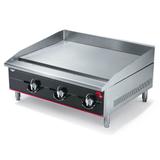 Vollrath 936GGT Cayenne 36" Gas Commercial Griddle w/ Thermostatic Controls - 1" Steel Plate, Liquid Propane, Stainless Steel, LP, Gas Type: LP