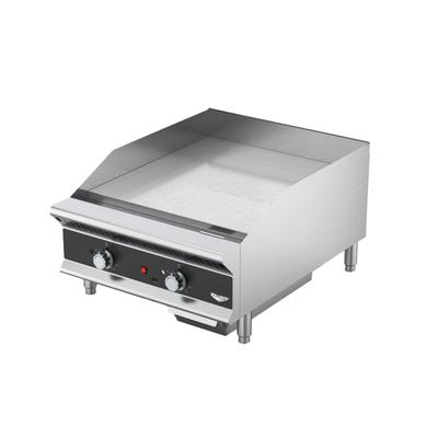 Vollrath GGHDT-24 24" Heavy-Duty Gas Griddle w/ Thermostatic Controls - 1" Steel Plate, Stainless Steel, Convertible, 60K BTU, Commercial Countertop - Durable Restaurant Griddle, Gas Type: Convertible