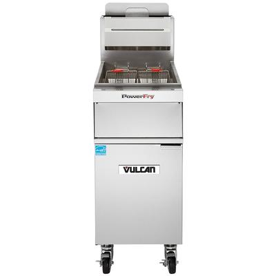 Vulcan 1TR45AF LP Commercial Gas Fryer - 50 lb Vat, Floor Model, Liquid Propane, Stainless Steel, Gas Type: LP
