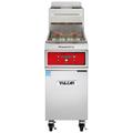 Vulcan 1TR45DF Commercial Gas Fryer - (1) 50 lb Vat, Floor Model, Natural Gas, Stainless Steel, Gas Type: NG
