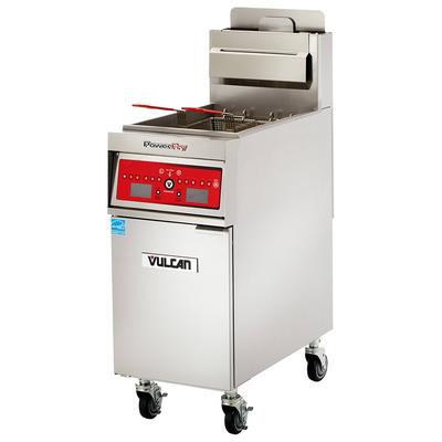 Vulcan 1VK65AF LP Commercial Gas Fryer - 70 lb Vat, Floor Model, Liquid Propane, Solid State Analog, KleenScreen Filtration, Stainless Steel, Gas Type: LP